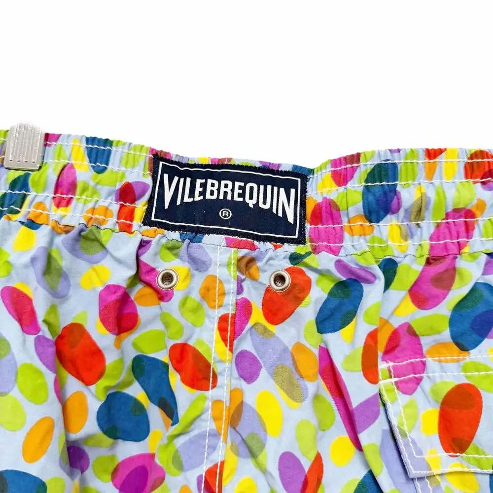 Vilebrequin Oval Polka Dot Multicolor Bathing Suit Sz XL